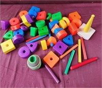 Vintage fisher price creative stacking toys