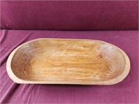 Wooden dough bowl 18x9.5