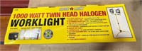 Twin Head Halogen Worklight 1,000 Watt: