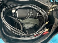 DOMKE BAG WITH BATTERY CHARGERS AND CORDS