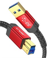 JSAUX 6.6ft($17)USB 3.0 Nylon Braided Black