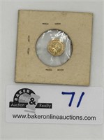 1855 Octagonal 1/2 dollar Californiai gold