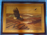 "Eagle Valley" Wood Inlay Art 18 Species of Wood