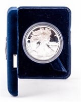 Coin 1999 Proof Silver Eagle in Plush Box