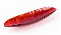 Maurizio Alfier Signed Art Glass Canoe
