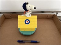 United Feature 1968 Snoopy Flying Ace Music Box