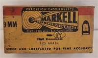 Markell 9mm Roundnose Bullets