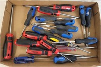 Flat with Assorted Phillips Screw Drivers