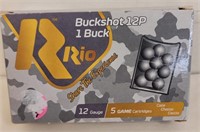 Rio Buckshot 12GA - 12 Pellets of #1 Buckshot