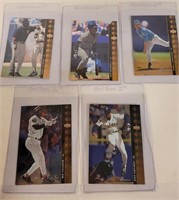 Five Assorted Baseball Cards