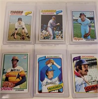 Six Assorted Baseball Cards