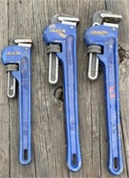 3 - Irwin Pipe Wrenches