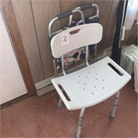 walker and shower seat