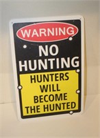 No Hunting sign
