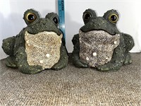 2 Large Toads / Frogs by Toad Hollow