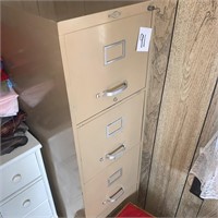 Art Metal file cabinet with key