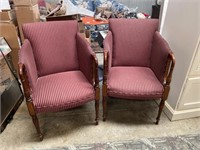 Pair of inlaid chairs 2X the money