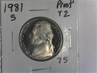 1981-S T2 Proof Jefferson Nickel