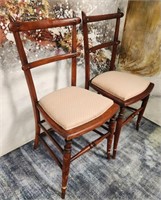 11 - PAIR OF MATCHING CHAIRS