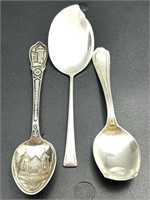 Three Sterling Silver Spoons
