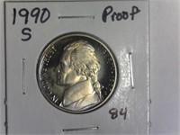 1990-S Proof Jefferson Nickel