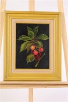 Antique Cherries STILL LIFE Original Painting