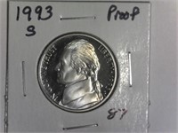1993-S Proof Jefferson Nickel