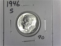 1946-S Silver Roosevelt Dime