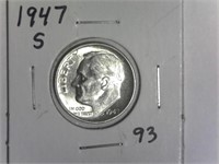 1947-S Silver Roosevelt Dime