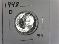 1948-D Silver Roosevelt Dime