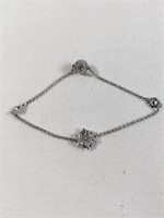 Swarovski Silver Tone & Crystal Bracelet