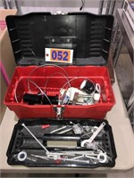 Stack-on poly tool box and contents