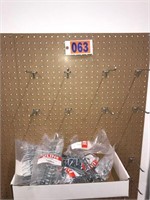 Peg Board and hooks, 8ftX 4ft, tools required for