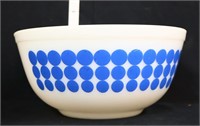 Vintage Pyrex 403 blue dot mixing bowl