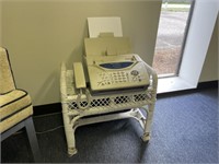 Wicker stand, and fax machine
