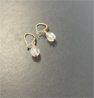 14 KT Crystal Teardrop Earrings