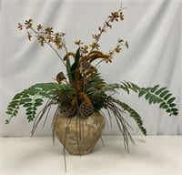 Artificial Centerpiece in Pottery Vase