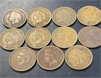 Eleven Indian Cent Pennies