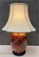 Asian Floral Table Lamp