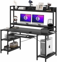 Computer Desk with with Hutch, 55 INCH Desk with
