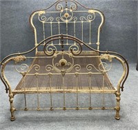 Antique Iron and Copper Bed
