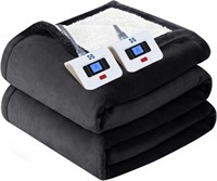 SEALY Electric Blanket King Size, Flannel & Sherp