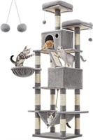 FEANDREA Cat Tree, 81.1-Inch Large Cat Tower with