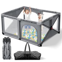 Foldable Baby Playpen, ALVOD 59.1*47.3 inches Pro
