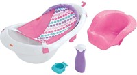 Fisher-Price 4-in-1 Sling 'n Seat Bath Tub, Pink