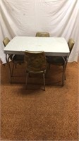 Formica Table & 4 Chairs