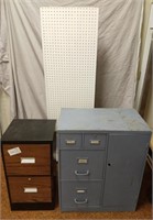 File Cabinets & Spinning Peg Board Display