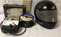 Electric Fencer, Wire, Battery, Helmet