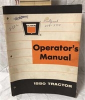 Oliver 1550 Operator’s Manual