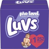 Diapers Newborn/Size 1 (8-14 lb), 252 Count - Luv